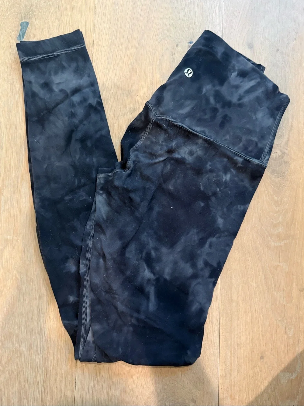 lululemon athletica Black Tie-Dye High-Rise Leggings